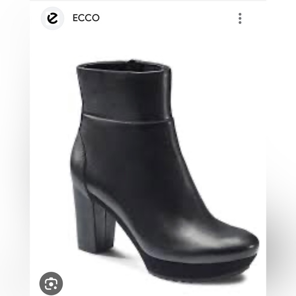 🖤ECCOPARNU PLATFORM BLACK ANKLE BOOTS 41 10-10.5